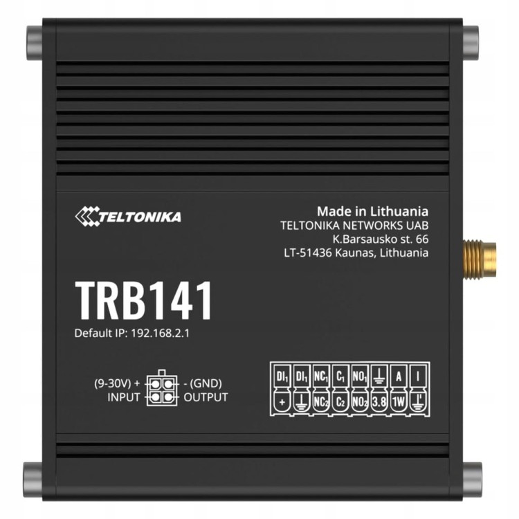 Teltonika TRB141 – kompaktowa bramka LTE Cat1 do zastosowań przemysłowych