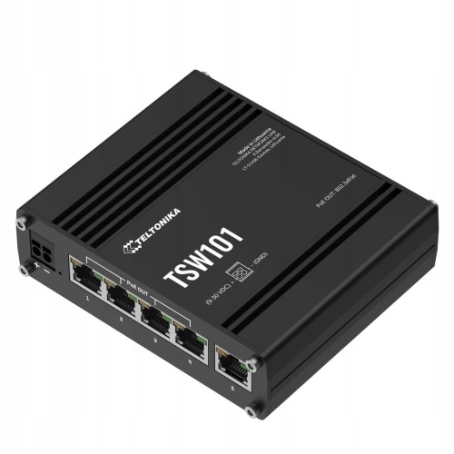 PRZEMYSŁOWY SWITCH POE+ TELTONIKA TSW101 60W