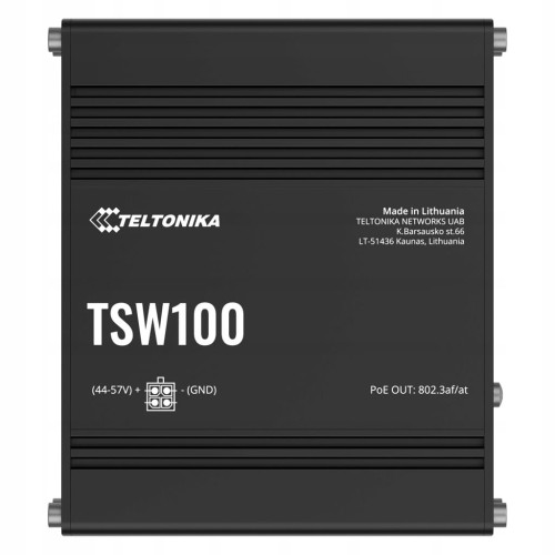 PRZEMYSŁOWY SWITCH POE+ TELTONIKA TSW100 120W