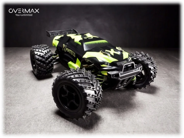 SAMOCHÓD ZDALNIE STEROWANY OVERMAX MONSTER ZASIEG 100M 2 BATERIE W ZESTAWIE
