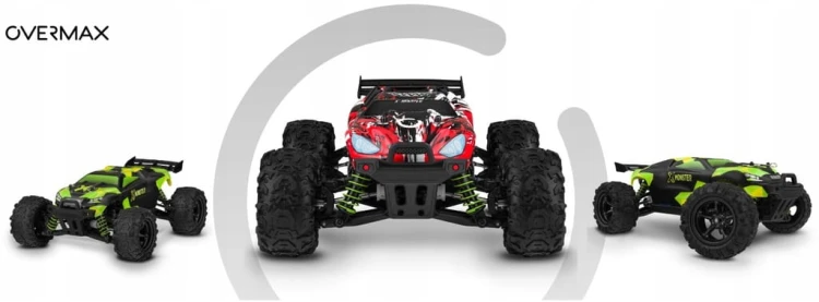 Samochód zdalnie sterowany OVERMAX Monster 3.5 45km/h | Dwie karoserie