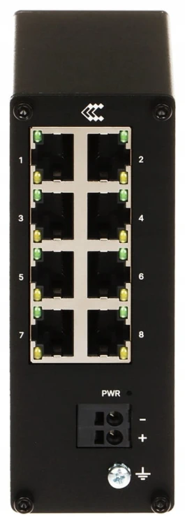 Przełącznik Przemysłowy Teltonika Switch TSW030 8xRJ45 porty 10/100Mbps DIN