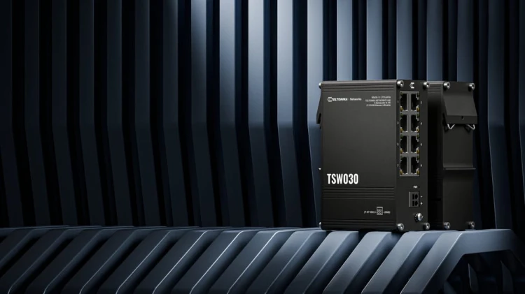 Przełącznik Przemysłowy Teltonika Switch TSW030 8xRJ45 porty 10/100Mbps DIN