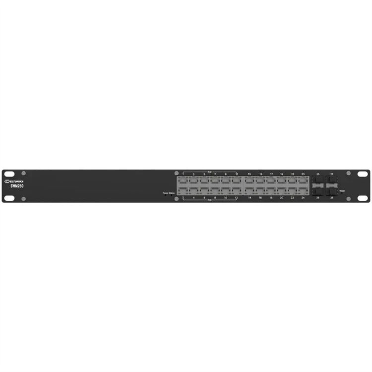 TELTONIKA Industrial 24-Port PoE+ L2+ Managed Switch SWM280