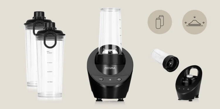 BLENDER KIELICHOWY ZE-VITAMINE BASE – DO SOKÓW, KOKTAJLI, KRUSZENIA LODU