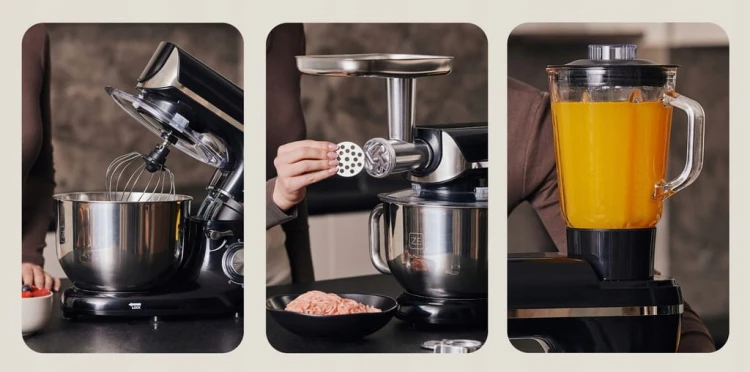 ROBOT KUCHENNY PLANETARNY 1900W 6L MASZYNKA DO MIELENIA BLENDER 6 BIEGÓW