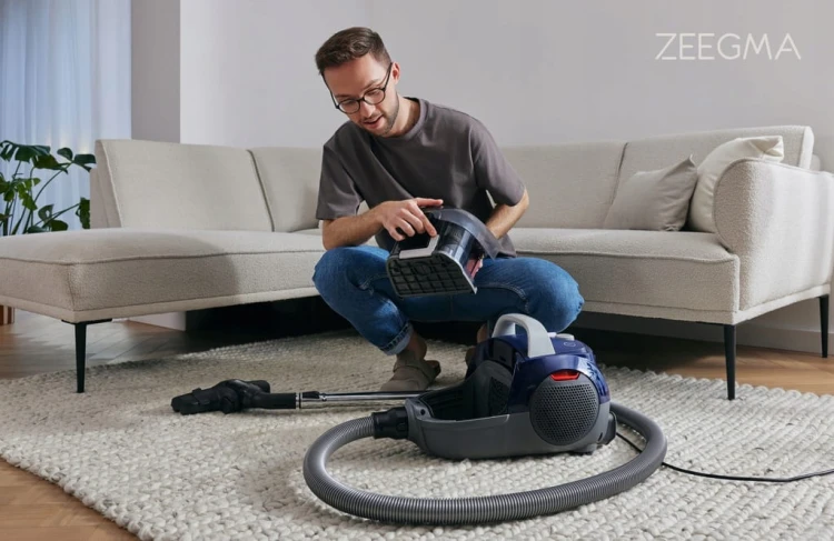 CICHY ODKURZACZ BEZWORKOWY 21000PA HEPA DLA ALERGIKÓW TURBOSZCZOTKA 2.2L