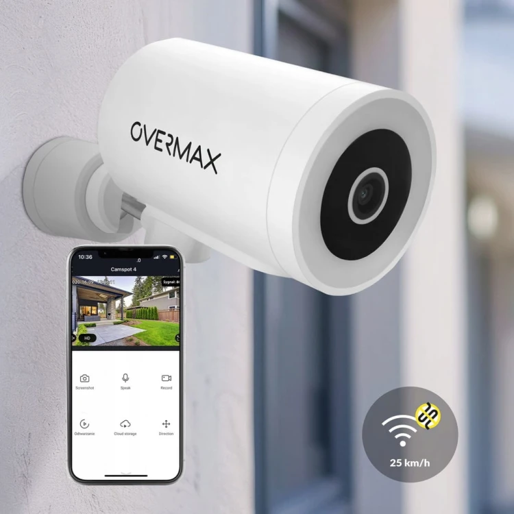 Kamera WiFi Zewnętrzna OBROTOWA ULTRA HD Podczerwień ALARM POWIADOMIENIA