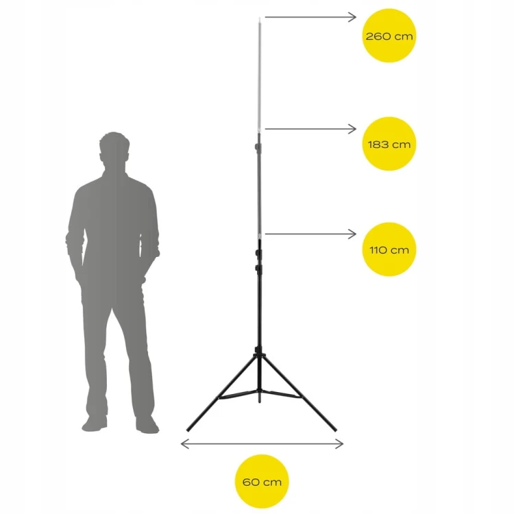 Statyw pod projektor Overmax STATYW 1/4 OŚWIETLENIOWY LAMP STUDYJNY do 10kg
