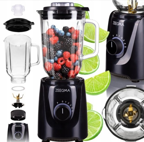 BLENDER 1,5L DO KOKTAJLI – SZKLANY KIELICH, KRUSZENIE LODU, MOCNY