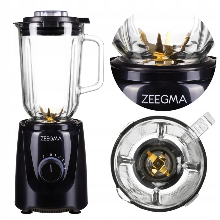 BLENDER 1,5L DO KOKTAJLI – SZKLANY KIELICH, KRUSZENIE LODU, MOCNY