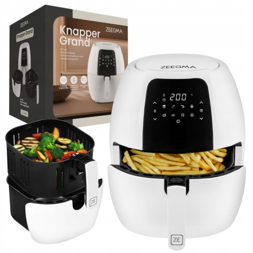 GOTUJ BEZ TŁUSZCZU FRYTKOWNICA BEZTŁUSZCZOWA AIR FRYER 1800W, MISA 7,7L Knapper
