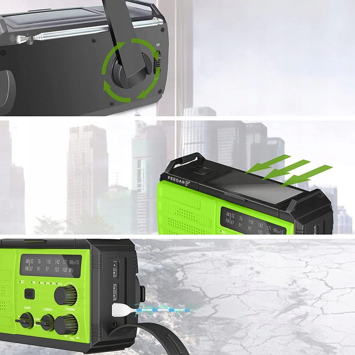 RADIO POD NAMIOT SOLAR POWERBANK 8000 mAh 72 godz