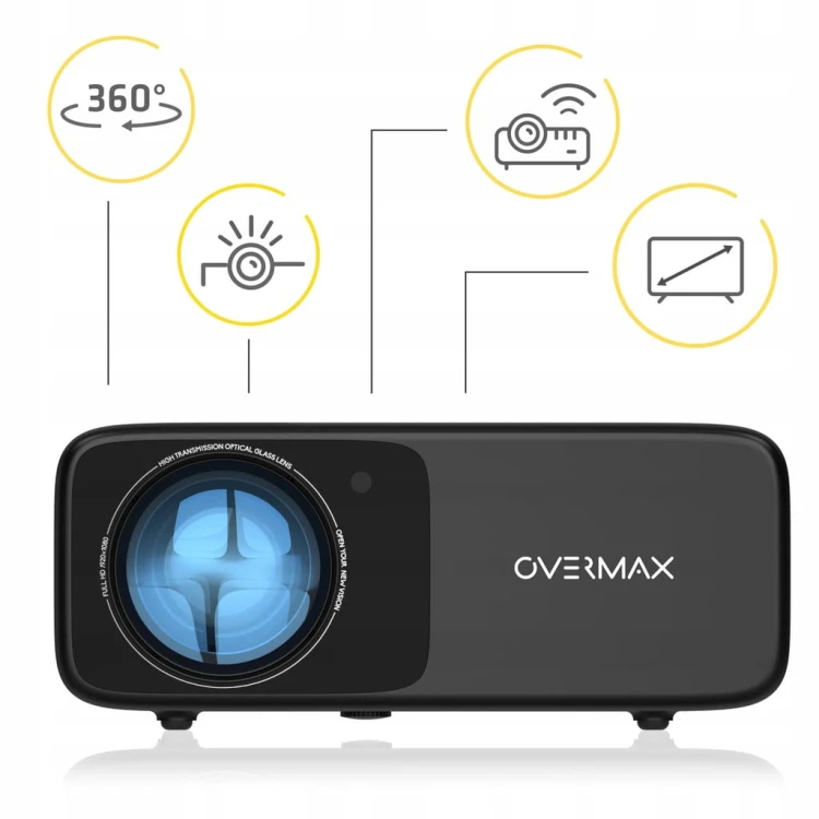 Projektor LED Overmax Multipic 4.2 czarny