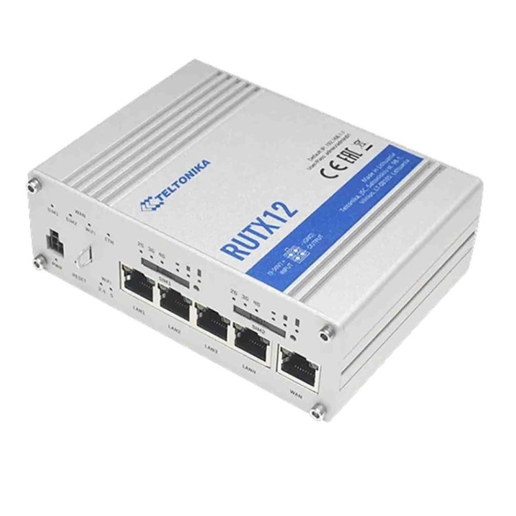 Access Point, Router Teltonika RUTX12 802.11ac (Wi-Fi 5), 802.11n (Wi-Fi 4)