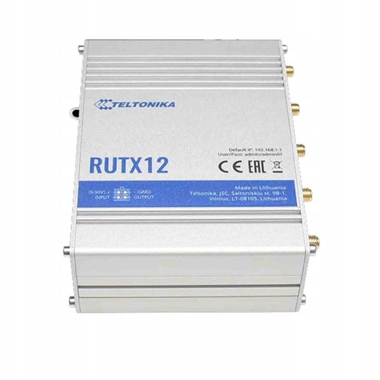 Access Point, Router Teltonika RUTX12 802.11ac (Wi-Fi 5), 802.11n (Wi-Fi 4)