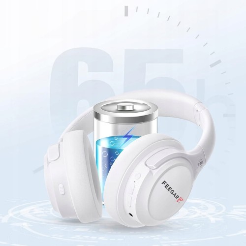 Słuchawki Bezprzewodowe FEEGAR Mello Nauszne 65H Bluetooth 5.3 Mikrofon 6EQ