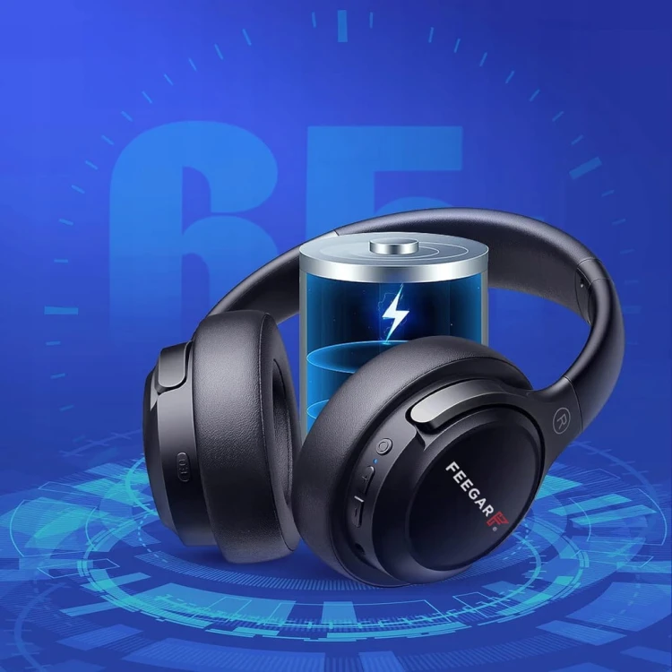 Słuchawki Bezprzewodowe FEEGAR Mello Nauszne 65H Bluetooth 5.3 Mikrofon 6EQ