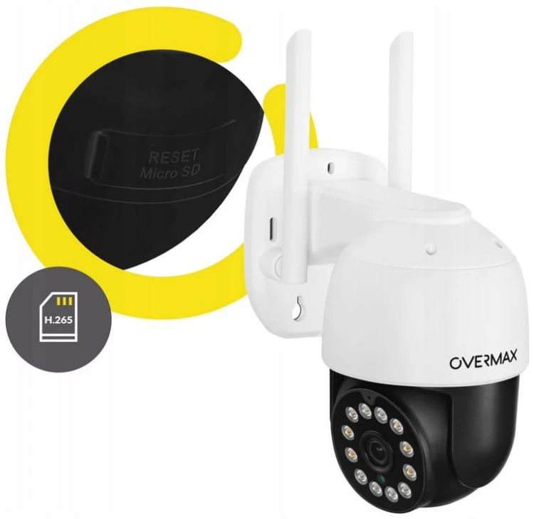 KAMERA ZEWNĘTRZNA OBROTOWA 25s LAN 12 DIOD LED IP66 WIFI Full HD 4x ZOOM