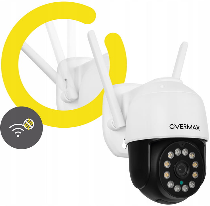 KAMERA ZEWNĘTRZNA OBROTOWA 25s LAN 12 DIOD LED IP66 WIFI Full HD 4x ZOOM
