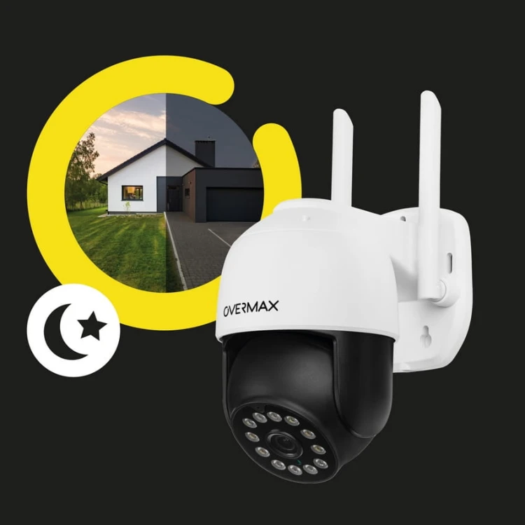 KAMERA ZEWNĘTRZNA OBROTOWA 25s LAN 12 DIOD LED IP66 WIFI Full HD 4x ZOOM