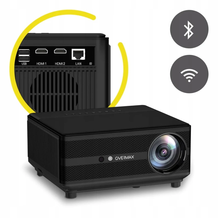 Projektor LED Overmax MULTIPIC 6.1 RZUTNIK FUll HD ANDROID WIFI 6 BT HDMI