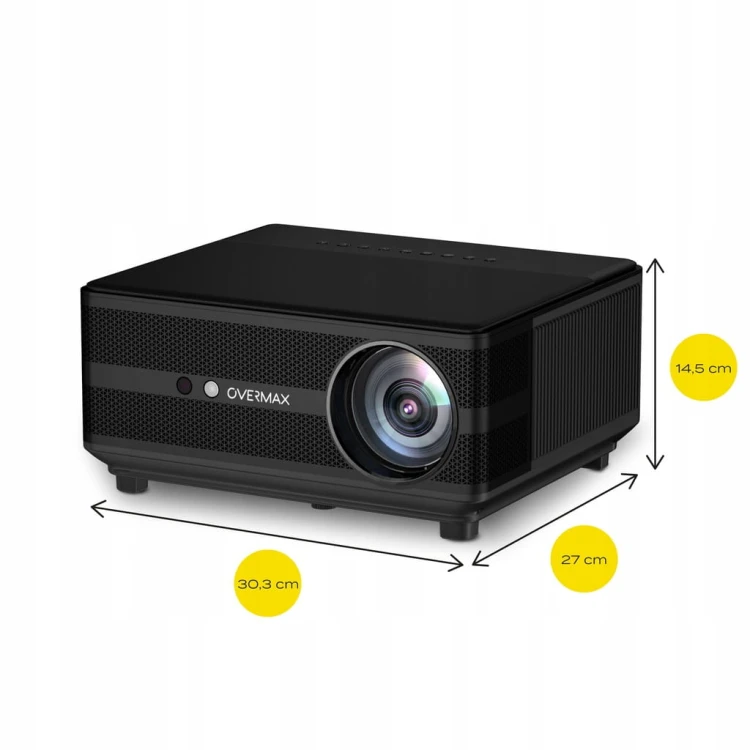Projektor LED Overmax MULTIPIC 6.1 RZUTNIK FUll HD ANDROID WIFI 6 BT HDMI