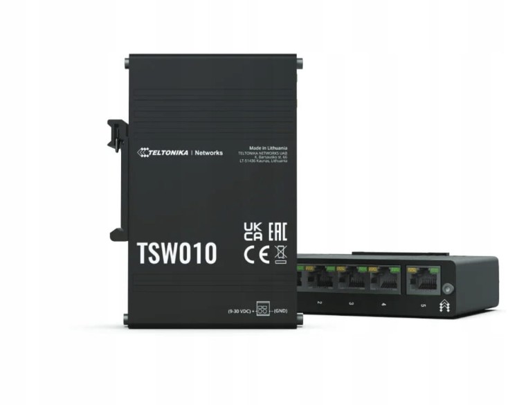 PROFESJONALNY Switch Teltonika Fast Ethernet 10/100 TSW010000000