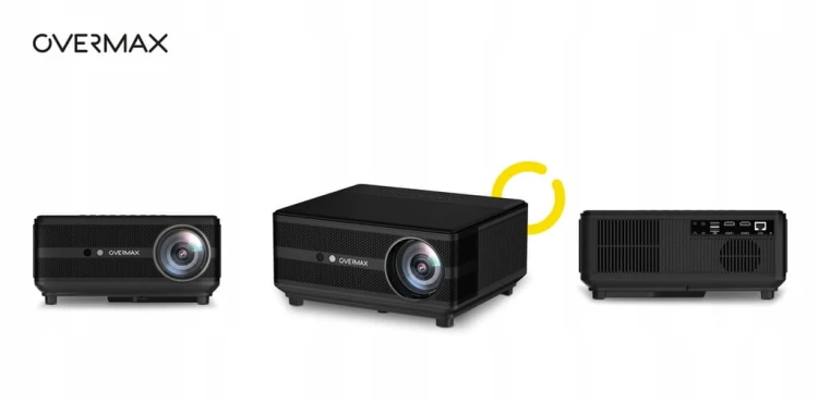 Projektor LED Overmax MULTIPIC 6.1 RZUTNIK FUll HD ANDROID WIFI 6 BT HDMI + ekran