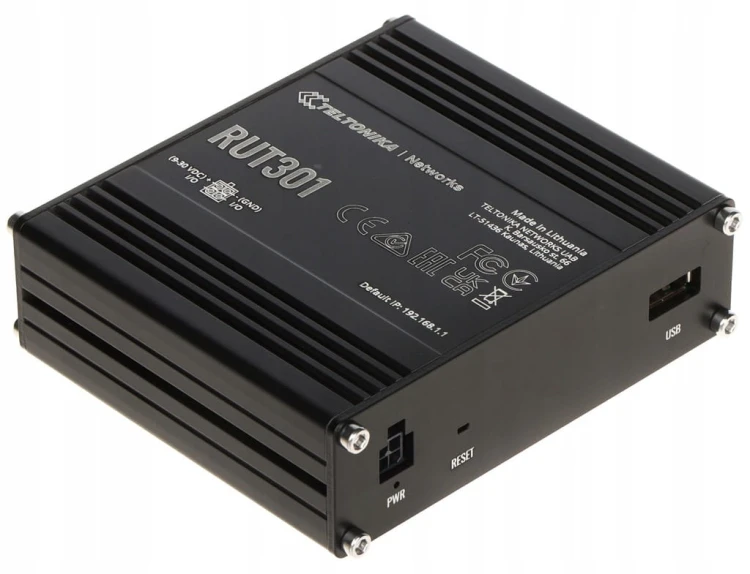 Teltonika RUT301 | Router przemysłowy | 4xLAN, 1xWAN, USB 2.0, 2xDI, 2xDO