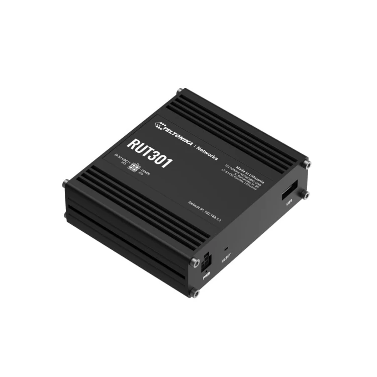 Teltonika RUT301 | Router przemysłowy | 4xLAN, 1xWAN, USB 2.0, 2xDI, 2xDO