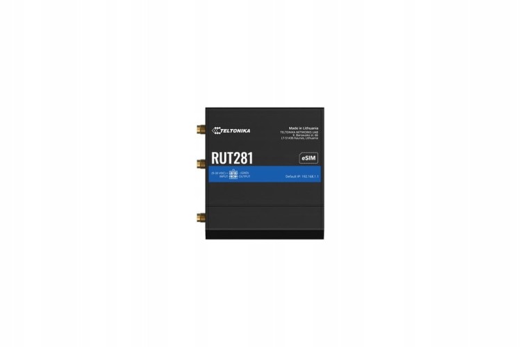Router Teltonika RUT281 Global LTE Cat 4 Dual SIM + eSIM WAN Failover Wi-Fi