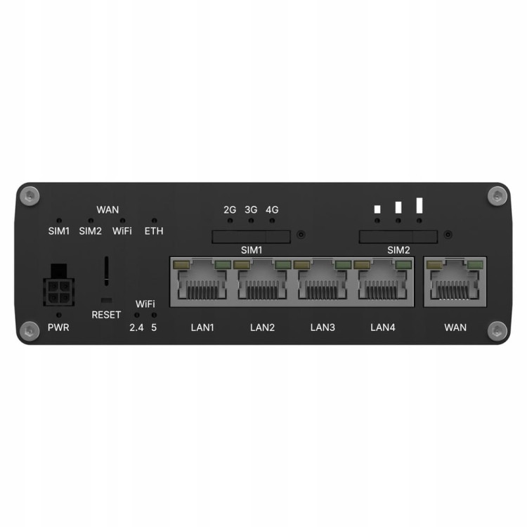 Teltonika RUTC41 Router przemysłowy 4G LTE + eSIM + Wi-Fi 6 + 5× Gigabit