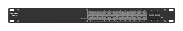 Teltonika SWM282 – Professional Managed PoE+ Ethernet Switch | 24× Gigabit