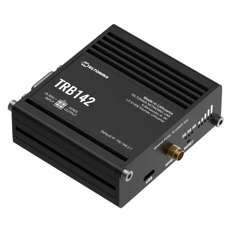 Telotnika TRB142 Bramka IoT Cat1 LTE, RS-232, I/O, USB