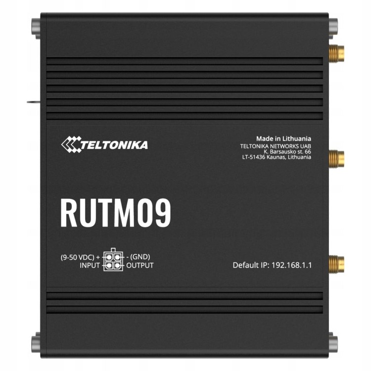 Router Teltonika RUTM09 4G LTE Cat6 dual SIM, 4xETH Gb, GPS (analog RUTX09)