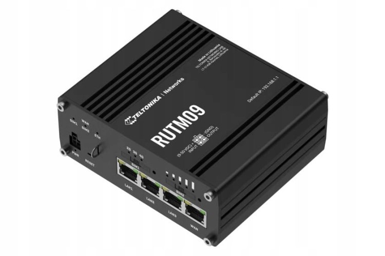 Router Teltonika RUTM09 4G LTE Cat6 dual SIM, 4xETH Gb, GPS (analog RUTX09)