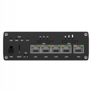 Router Teltonika RUTM54 5G LTE 3,4 Gb/s, Wi-Fi dual-band, Telit modem, eSIM