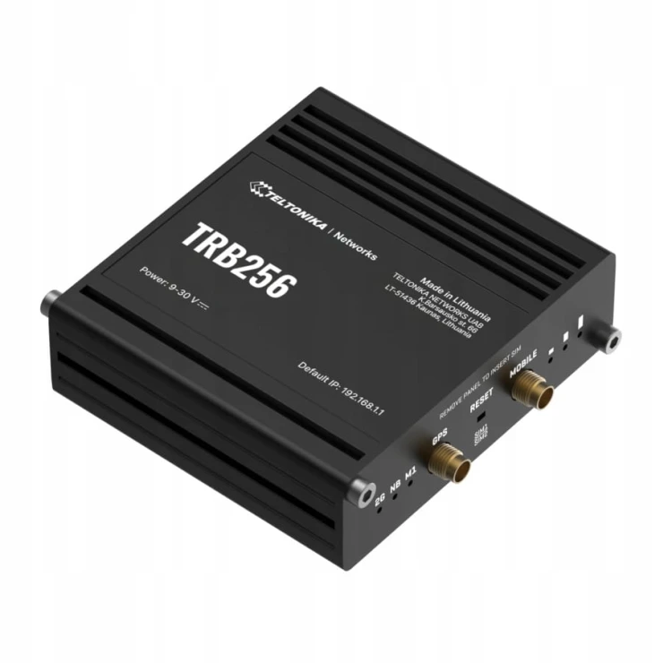Router Teltonika TRB256 CatM1 LTE/NB2, 450MHz (B31), dual SIM,GPS,1xETH,I/O