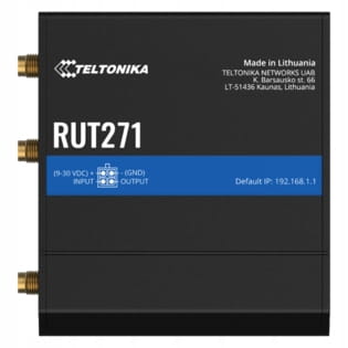 Teltonika RUT271 router przemysłowy 5G (Redcap), Wi-Fi, 2xETH, GPS