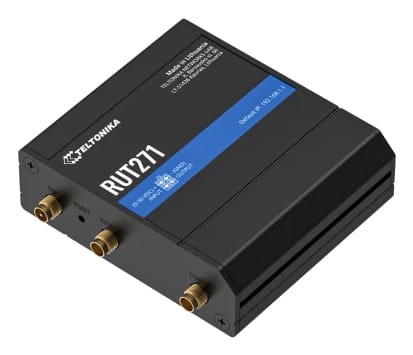 Teltonika RUT271 router przemysłowy 5G (Redcap), Wi-Fi, 2xETH, GPS