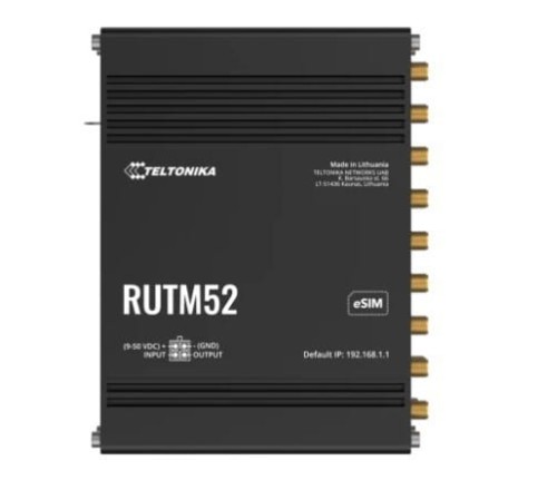 Teltonika router RUTM52 Dual 5G, 4G LTE (Cat20), 5xETH Gb/s, eSIM