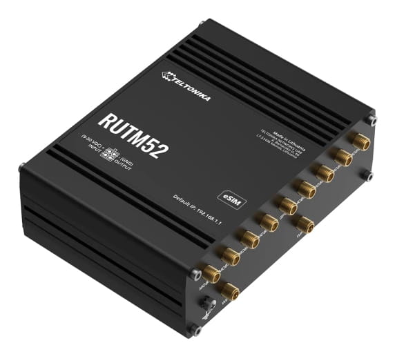 Teltonika router RUTM52 Dual 5G, 4G LTE (Cat20), 5xETH Gb/s, eSIM