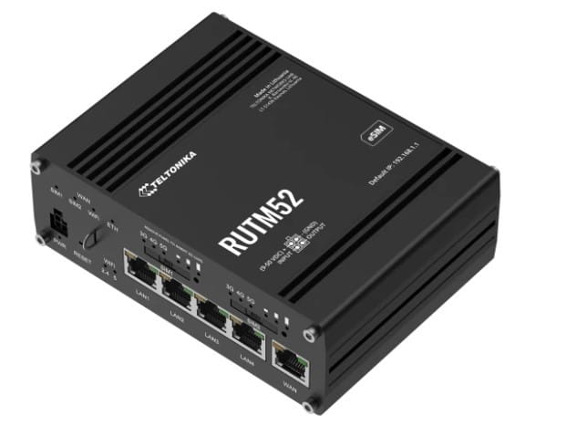 Teltonika router RUTM52 Dual 5G, 4G LTE (Cat20), 5xETH Gb/s, eSIM