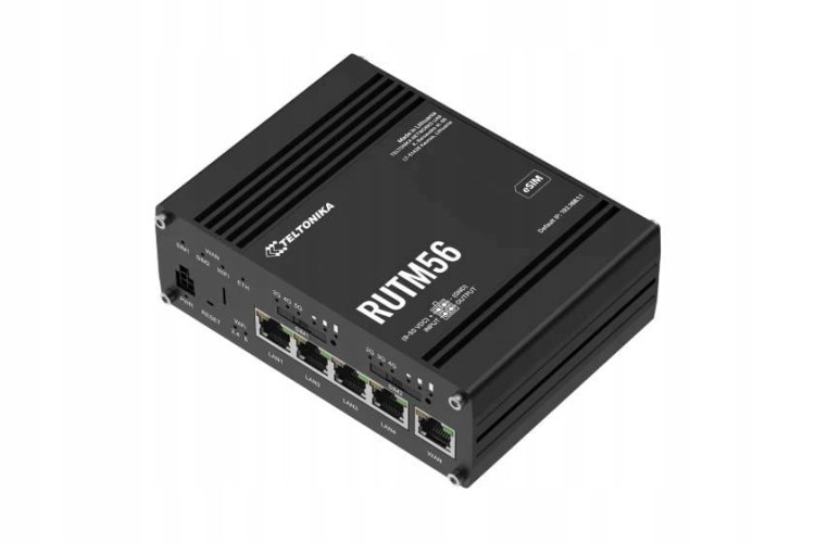 Router Teltonika RUTM56 Dual Band: 1x5G + 1x4G, Wi-Fi 5, eSIM, 5xETH Gb/s