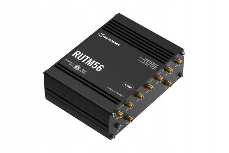 Router Teltonika RUTM56 Dual Band: 1x5G + 1x4G, Wi-Fi 5, eSIM, 5xETH Gb/s