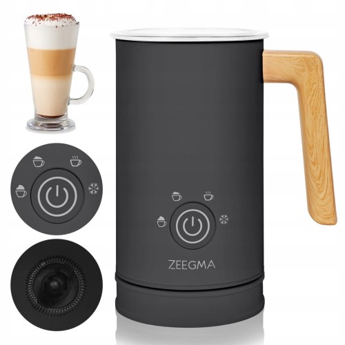 SPIENIACZ do mleka Elektryczny KAWY PIANY LATTE CZARNY Podgrzewacz 240ml