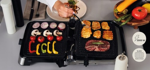 Grill elektryczny rozkładany Zeegma Grill 2000W do mycia w zmywarce