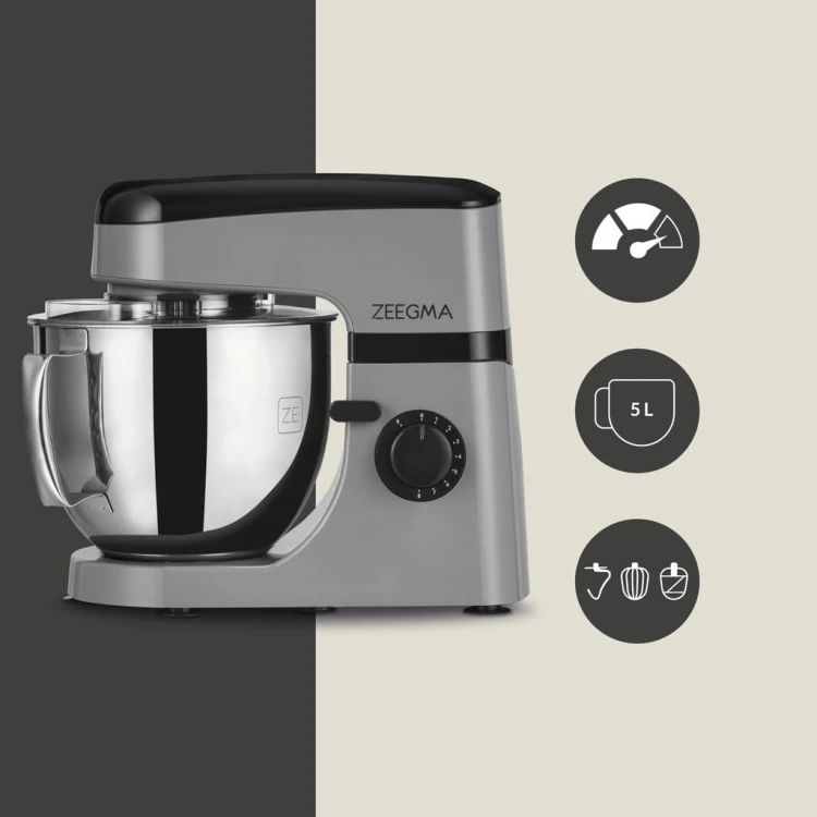 Robot kuchenny planetarny Zeegma Planeet Mix Grey MISA 5L MOCNY