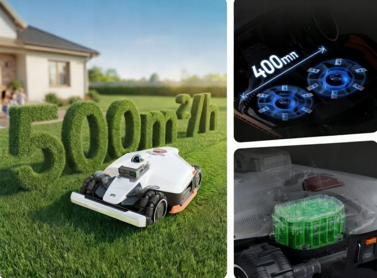 Robot koszący Mammotion LUBA 3 AWD 1500 z LiDAR 360°, NRTK KAMERY AI WIFI